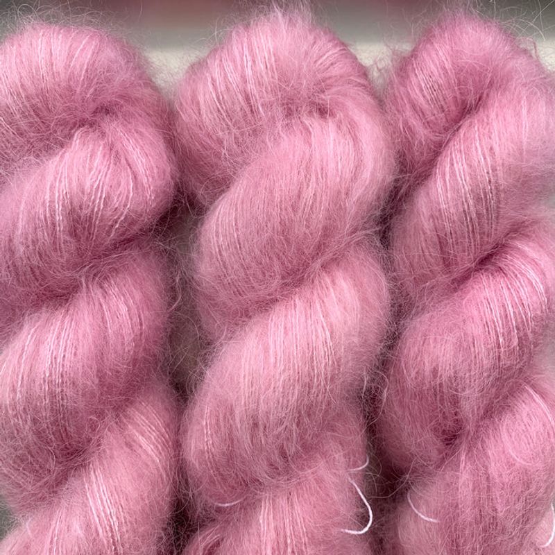 Tynn mohair silke - Valentine Blush