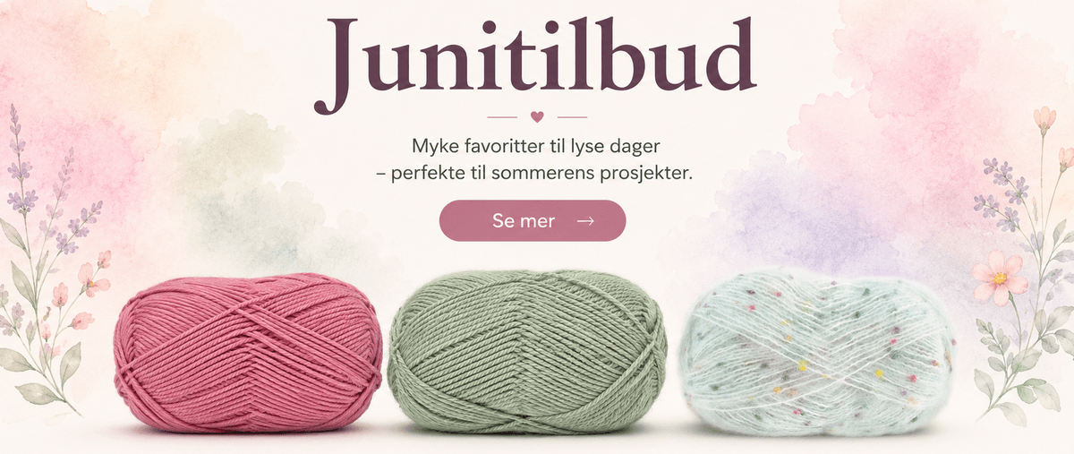 Tilbud garn, merino, ull, popkorngarn